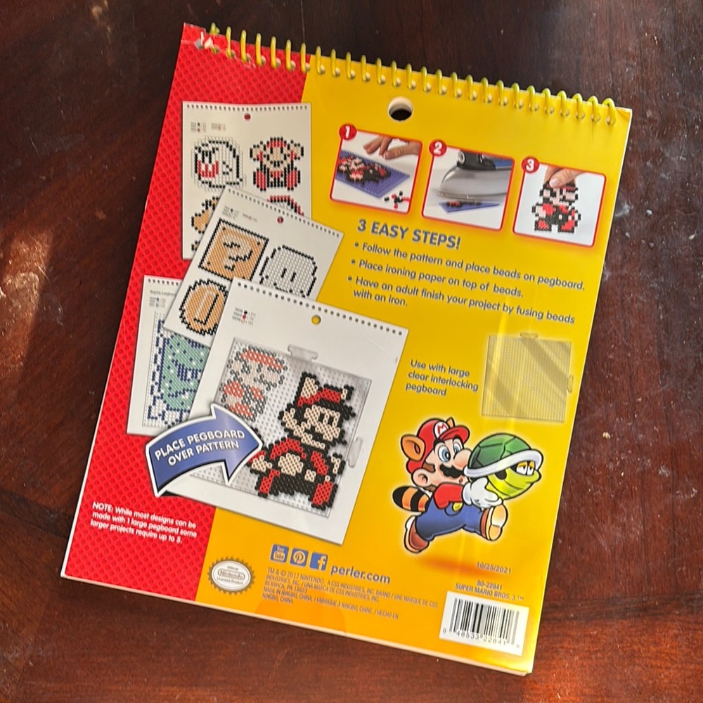 Super Mario Bros 3 Fused Bead Pattern Pad - Picture 3 of 3